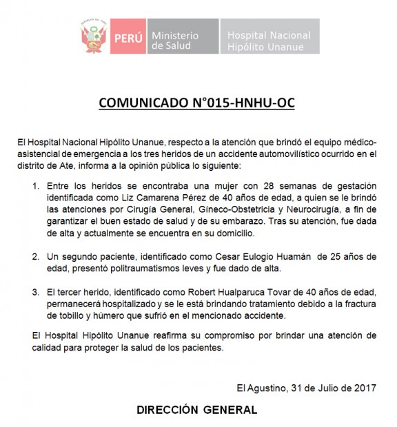 COMUNICADO 15