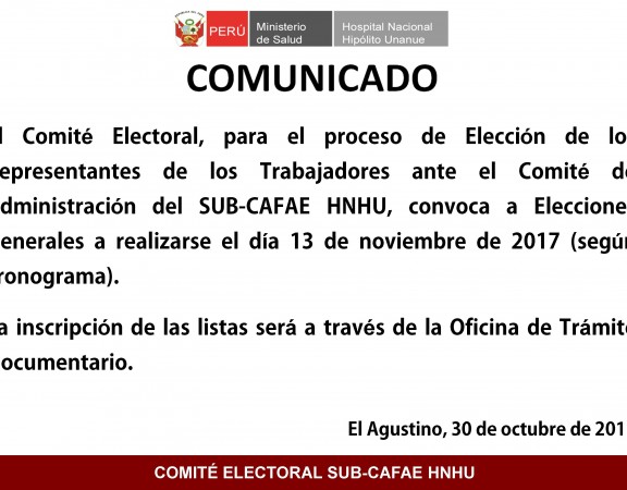 comunicado sub cafae