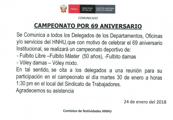 COMUNICADO CAMPEONATO