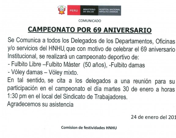 COMUNICADO CAMPEONATO